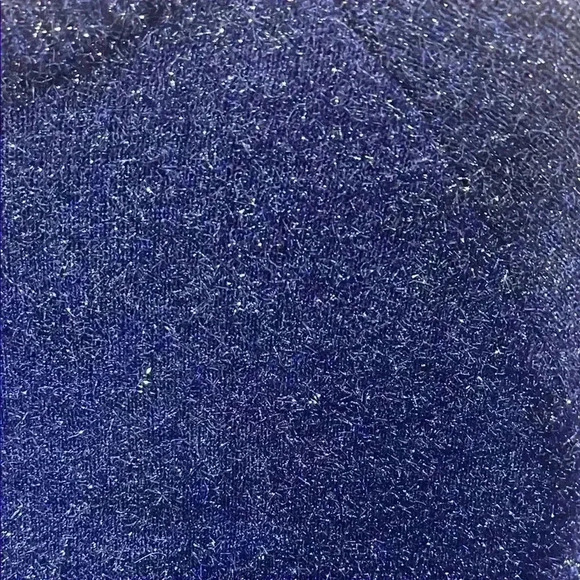 Topshop blue  Sparkly crop Sweater - Picture 3 of 4